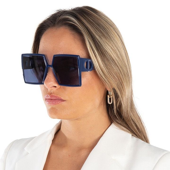 Dior Dior 30MONTAIGNE SU 30B0 Sunglasses - Blue Square Frame Size ONE SIZE - 2 Thumbnail