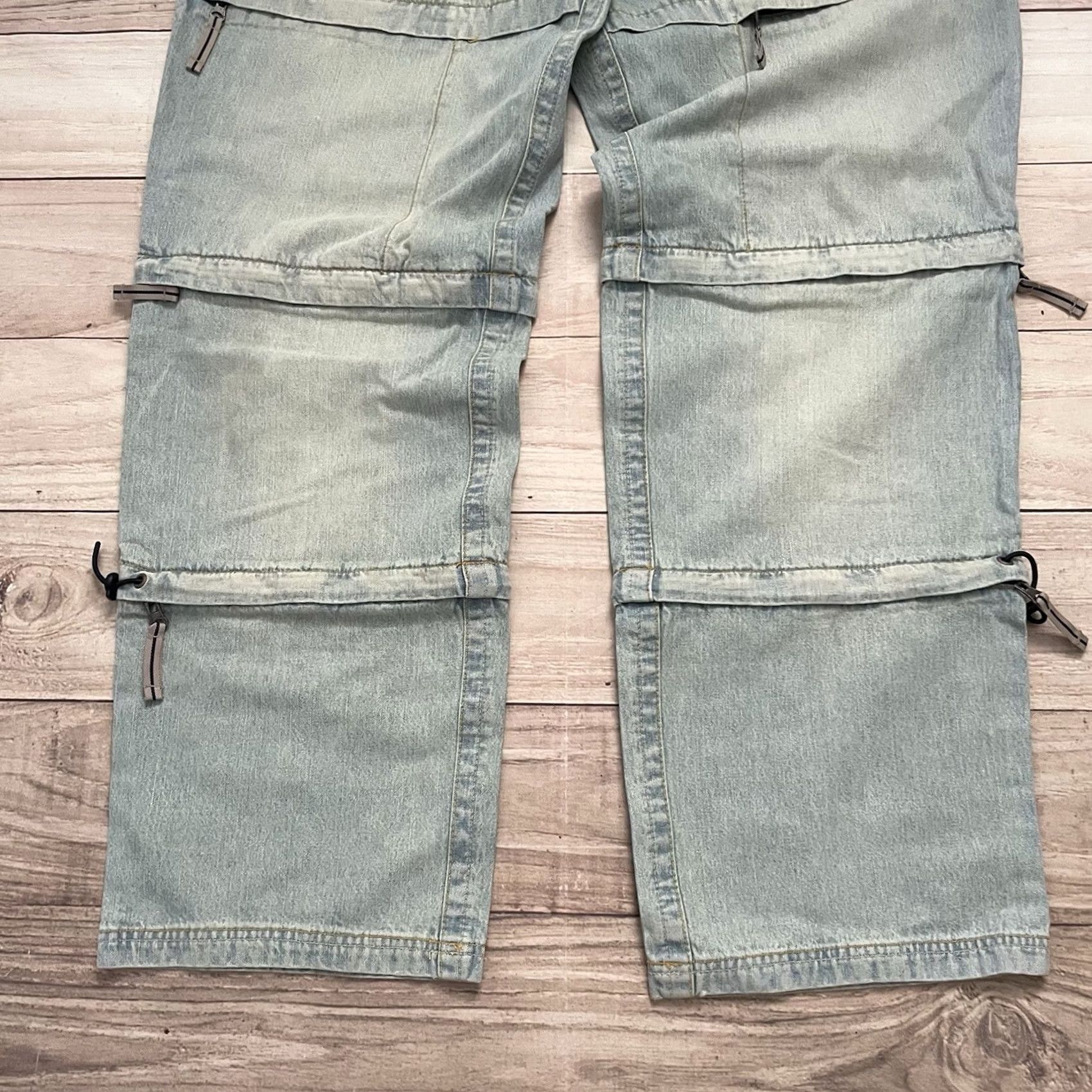 JNCO VINTAGE Royal Blue Jeans Jeans 40x34 Men's 90s Y2K Wide-Leg Denim Baggy 5-Pocket 100% Cotton Blue Mens Size US 40 / EU 56 - 4 Thumbnail