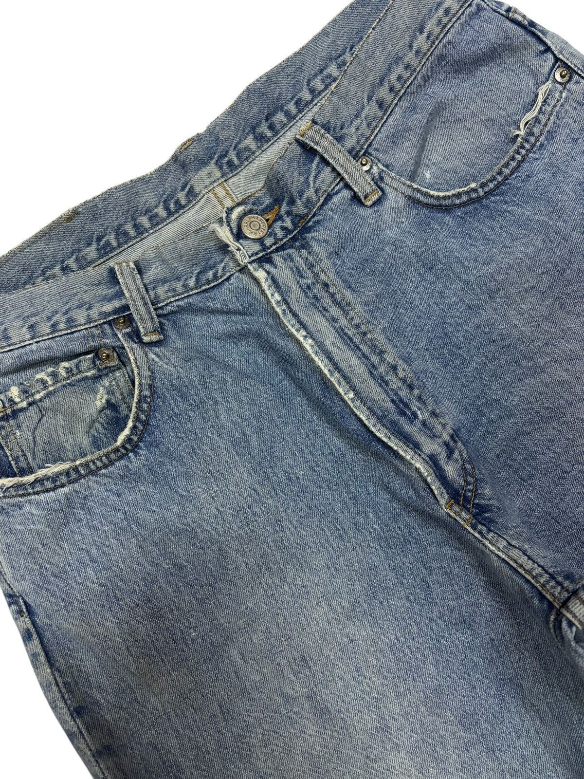 RRL Ralph Lauren × Ralph Lauren × Vintage 90s Vintage RRL Ralph Lauren Blue Washed Jeans Size US 33 - 5 Thumbnail