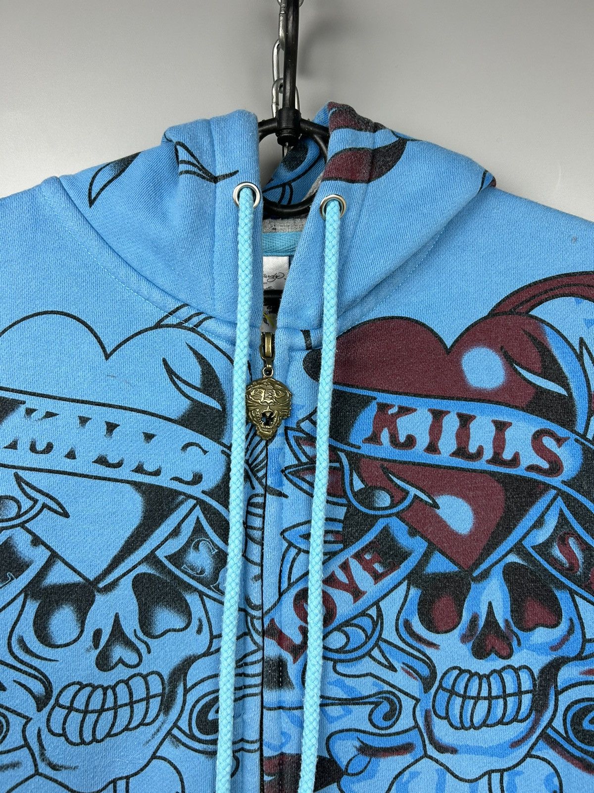 Christian Audigier × Ed Hardy × Vintage Vintage Ed Hardy Zip Up Hoodie Size XL / US 12-14 / IT 48-50 - 3 Thumbnail