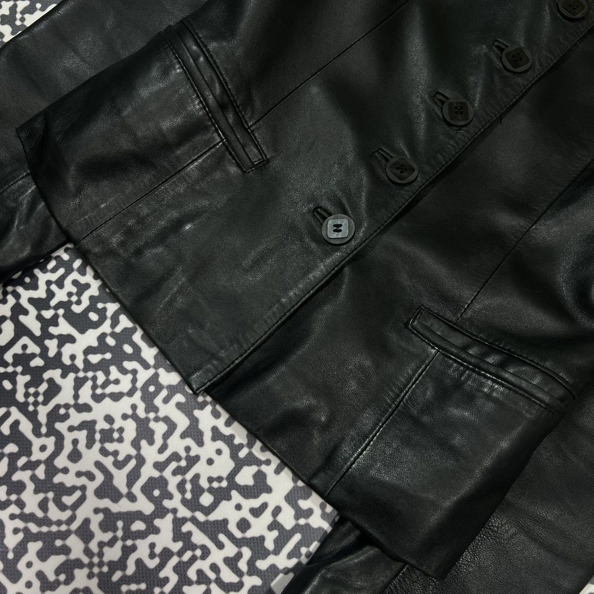 Japanese Brand Vintage Y2K Japanese Leather Jacket Blazer Opium Rick Style Size S / US 4 / IT 40 - 11 Thumbnail