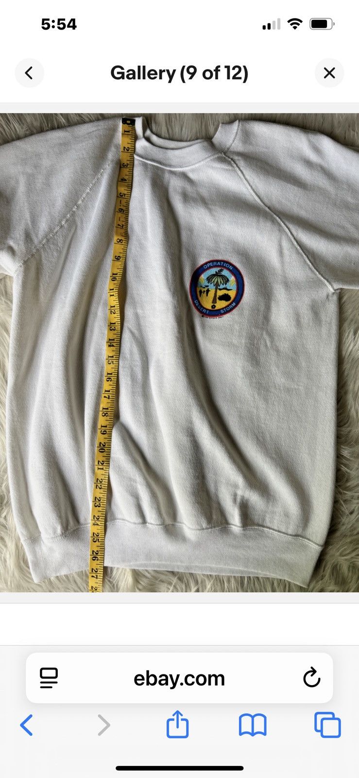 Hanes Operation Desert Storm Americans United Sweatshirt Size L Size US L / EU 52-54 / 3 - 9 Thumbnail