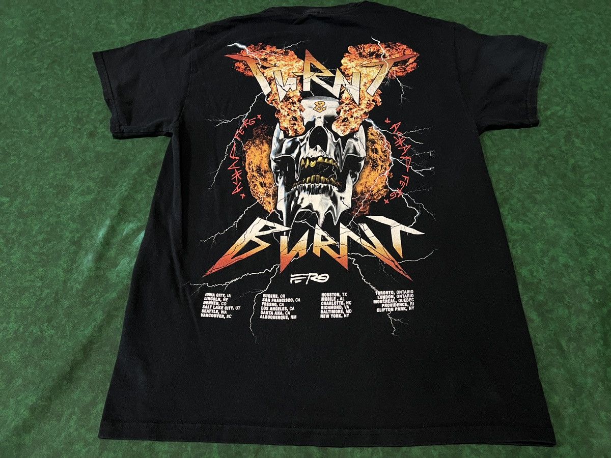 A$AP Rocky × Band Tees ASAP Ferg - Turnt x Burnt Tour Dates Concert Merch Skull Size US M / EU 48-50 / 2 - 1 Thumbnail