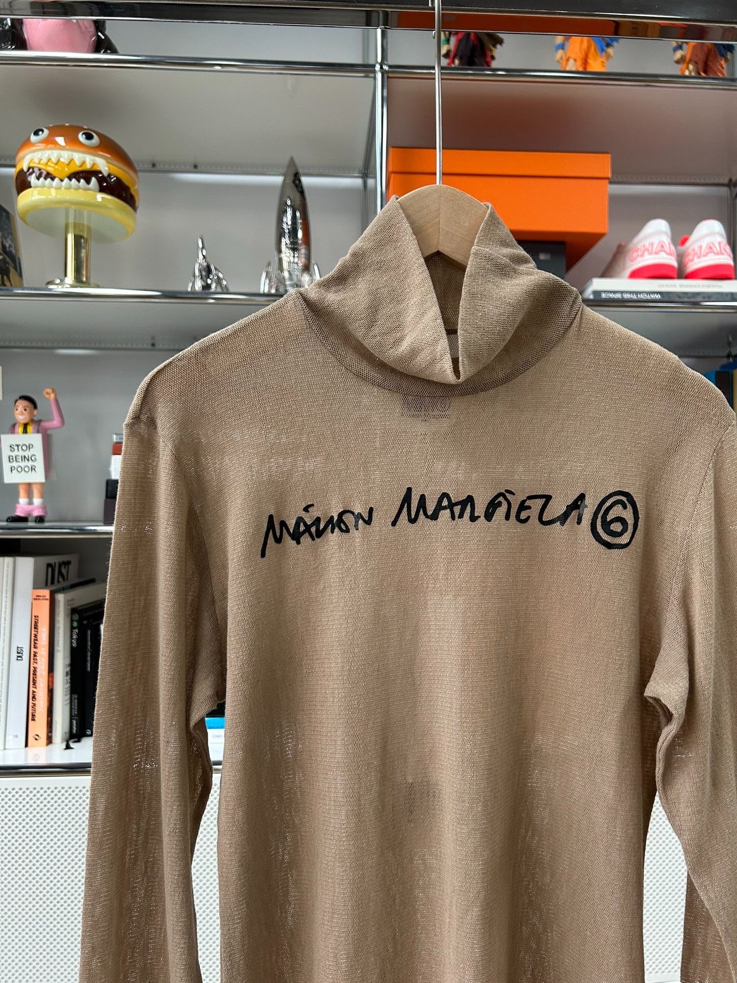 Maison Margiela Maison Margiela Mesh logo letter printed turtleneck long-sl Size US S / EU 44-46 / 1 - 2 Thumbnail