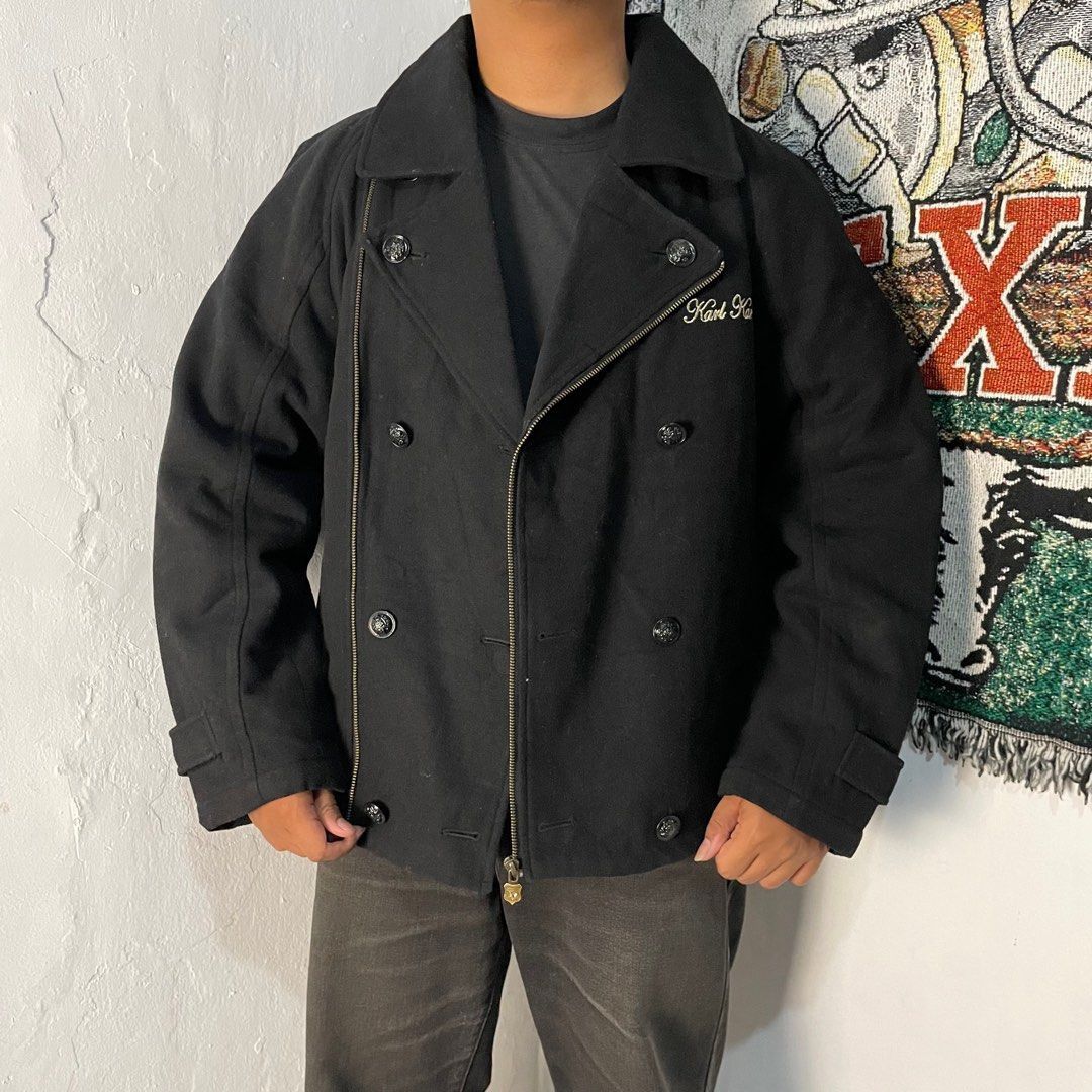 Karl kani amones woll jacket Iswn retro punk style