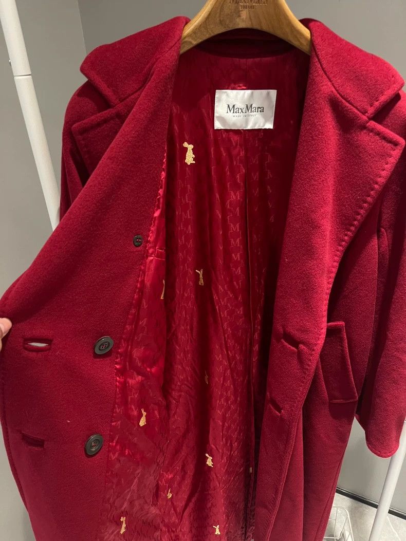 Max Mara Max Mara Red wool coat, classic 101801, Size S / US 4 / IT 40 - 6 Thumbnail