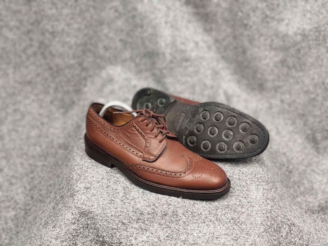 Barbour Barbour Design Dark Brown Leather Ouse Brogue Shoes Size US 7.5 / EU 40-41 - 17 Thumbnail