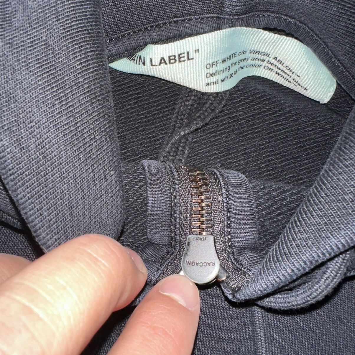 Off-White Off White “Stripe” Zip Up Hoodie Sweatshirt Size US S / EU 44-46 / 1 - 3 Thumbnail