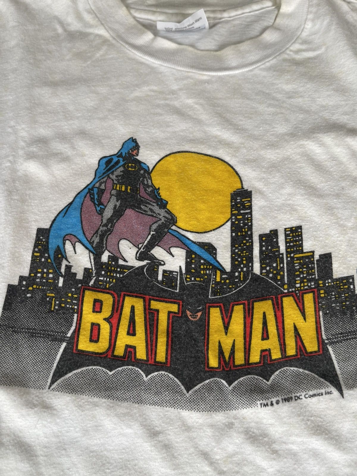 DC Comics × Vintage Vintage 1989 Batman City T Shirt Size US M / EU 48-50 / 2 - 3 Thumbnail