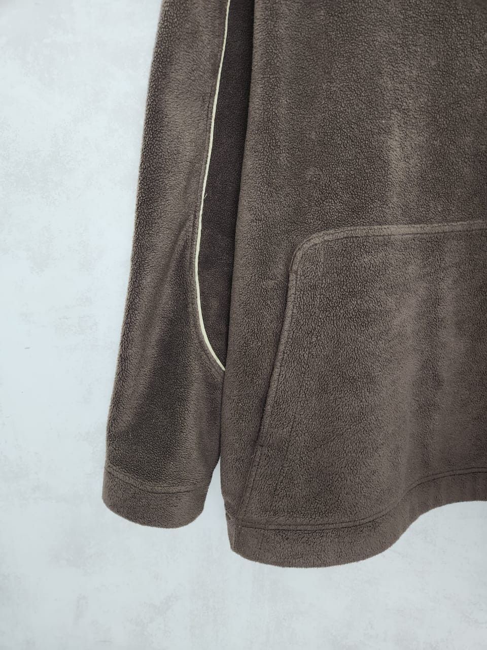 Nike Vintage Nike Fleece Sherpa Brown Hoodie Swoosh Size US XL / EU 56 / 4 - 5 Thumbnail