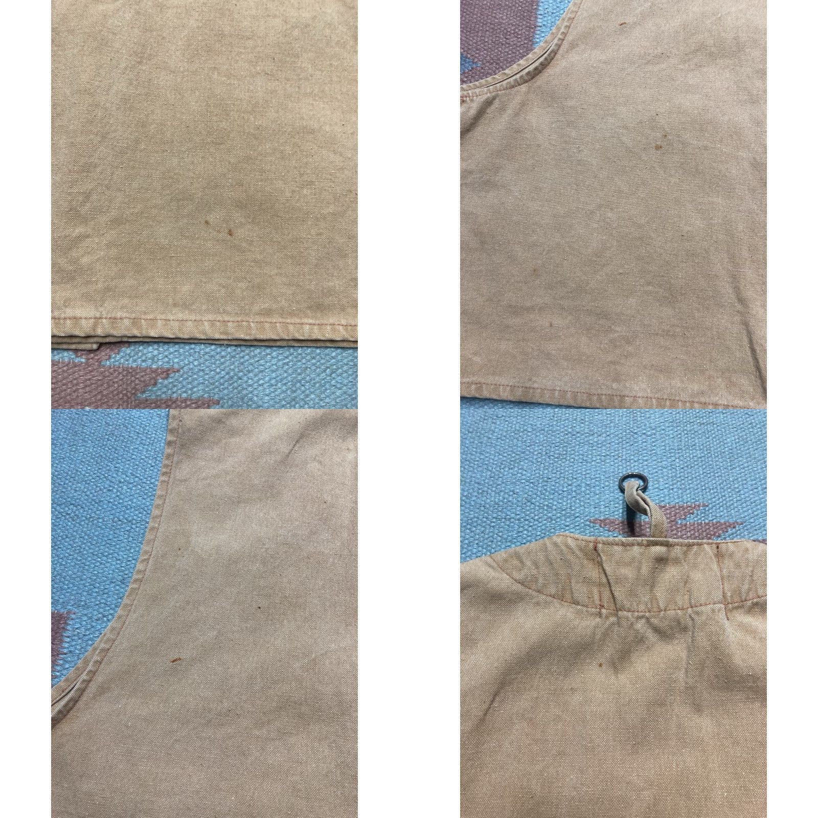 Vintage VINTAGE Canvas Hunting Vest Shooting Cotton Button Boxy Cropped Large 60s 70s Shirt Adult L Mens Boys Size US L / EU 52-54 / 3 - 8 Thumbnail