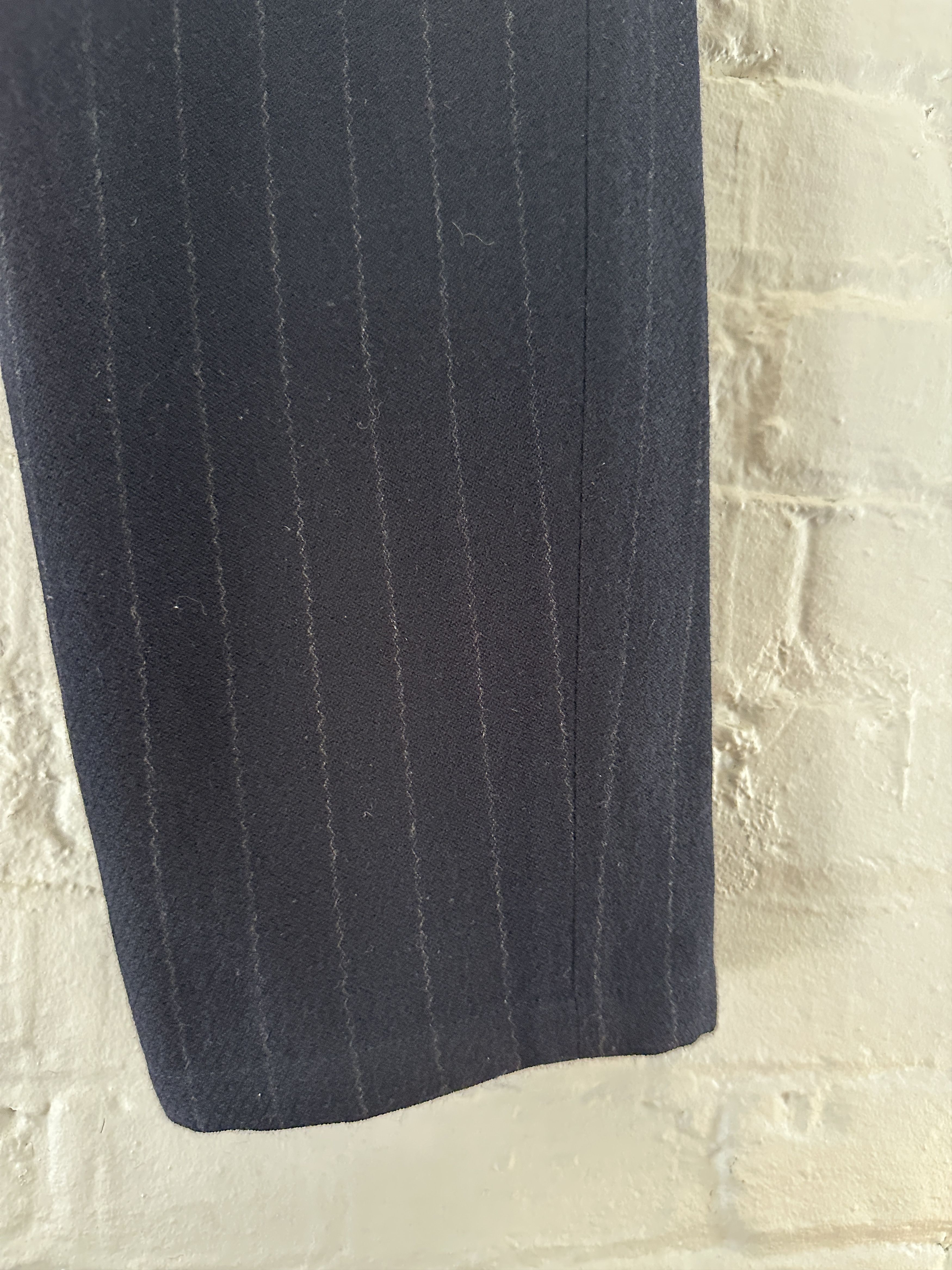 Dries Van Noten Dries Van Noten Pinstriped Wool Lounge Trousers Size US 36 / EU 52 - 3 Thumbnail