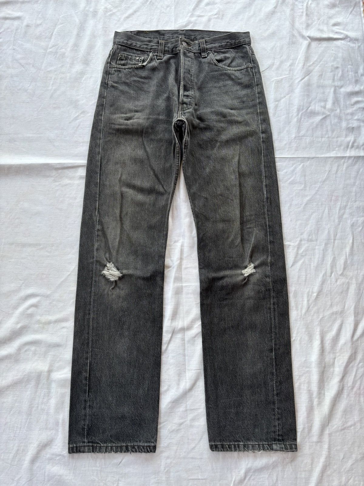 Kapital Vintage Levis 501 Rick Owens Style Distress Denim USA MADE Size US 30 / EU 46 - 1 Thumbnail