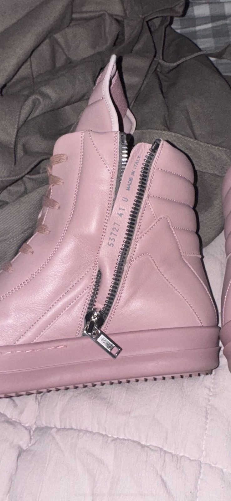 Rick Owens Pink dusty Geobasket Size US 8.5 / EU 41-42 - 7 Thumbnail