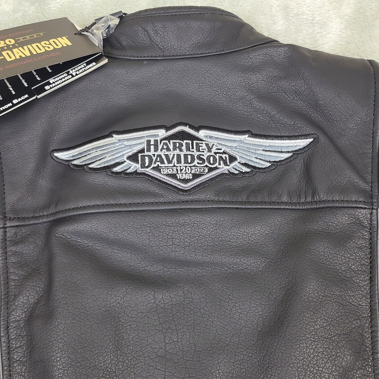 Harley Davidson Harley Davidson Women's 120th Anniversary Black Revelry Leat Size S / US 4 / IT 40 - 9 Thumbnail