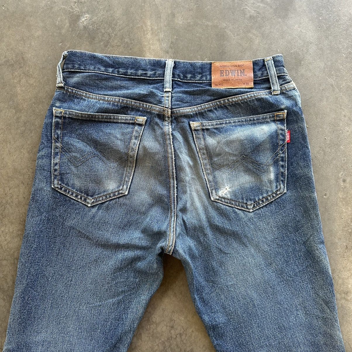 Japanese Brand Vintage Edwin Faded Denim Jean Pant W30 Size US 30 / EU 46 - 11 Thumbnail