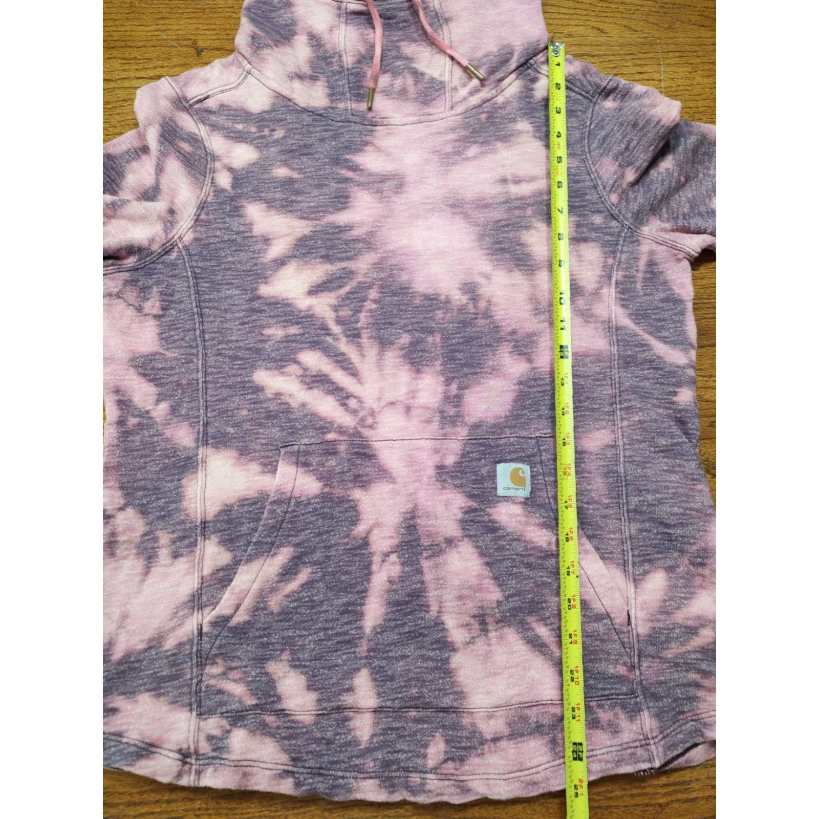 Carhartt VINTAGE Carhartt Womens M Funnel Neck Pullover Hoodie Sweatshirt Acid Wash Tie Dye Size M / US 6-8 / IT 42-44 - 6 Thumbnail