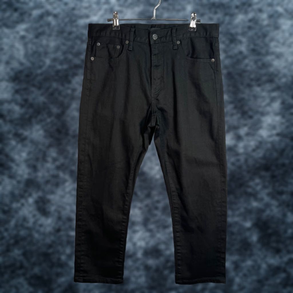 Uniqlo Uniqlo Mens Jeans Slim Stretch Black Cotton Denim 31 x 32 5-Pocket Inseam 25 Regular Size US 31 - 1 Thumbnail