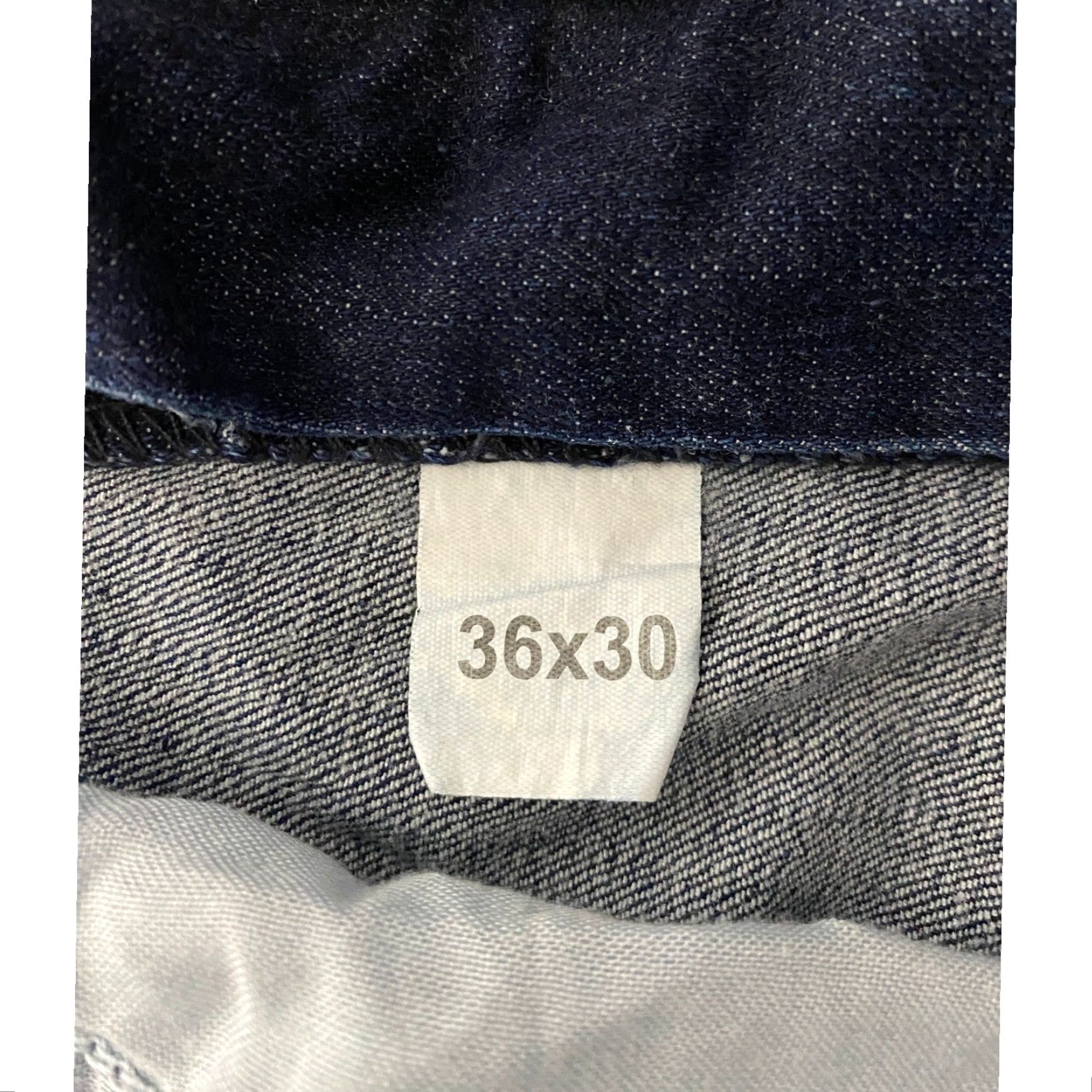 Denime Paper Denim & Cloth Jeans Mens 36x30 Blue Straight Leg Dark Wash Stretch Denim 5-Pocket Regular Men's Utility 90s Jeans Size US 36 / EU 52 - 4 Thumbnail