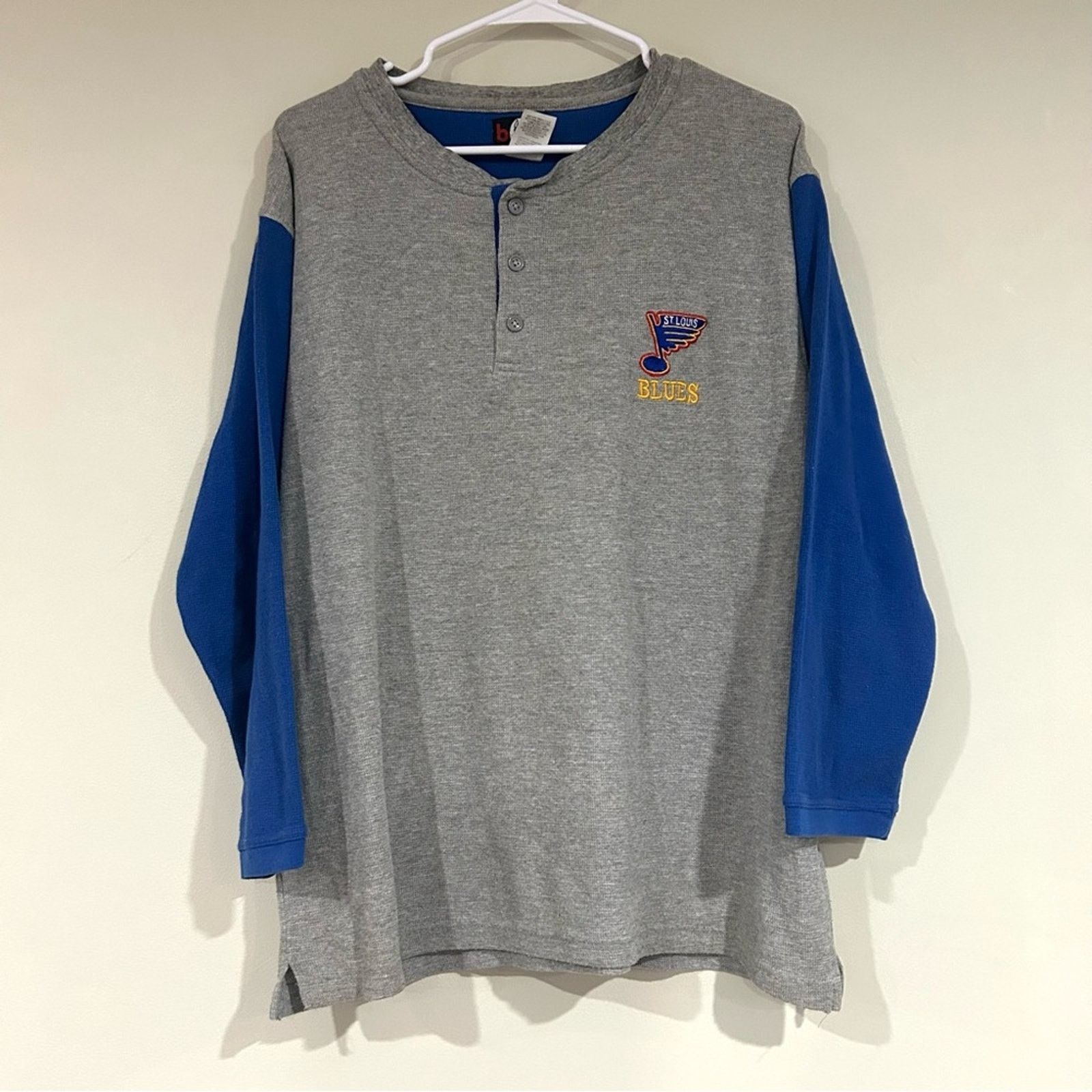 Other Vintage St. Louis Blues Hockey Raglan Shirt Size US L / EU 52-54 / 3 - 1 Thumbnail