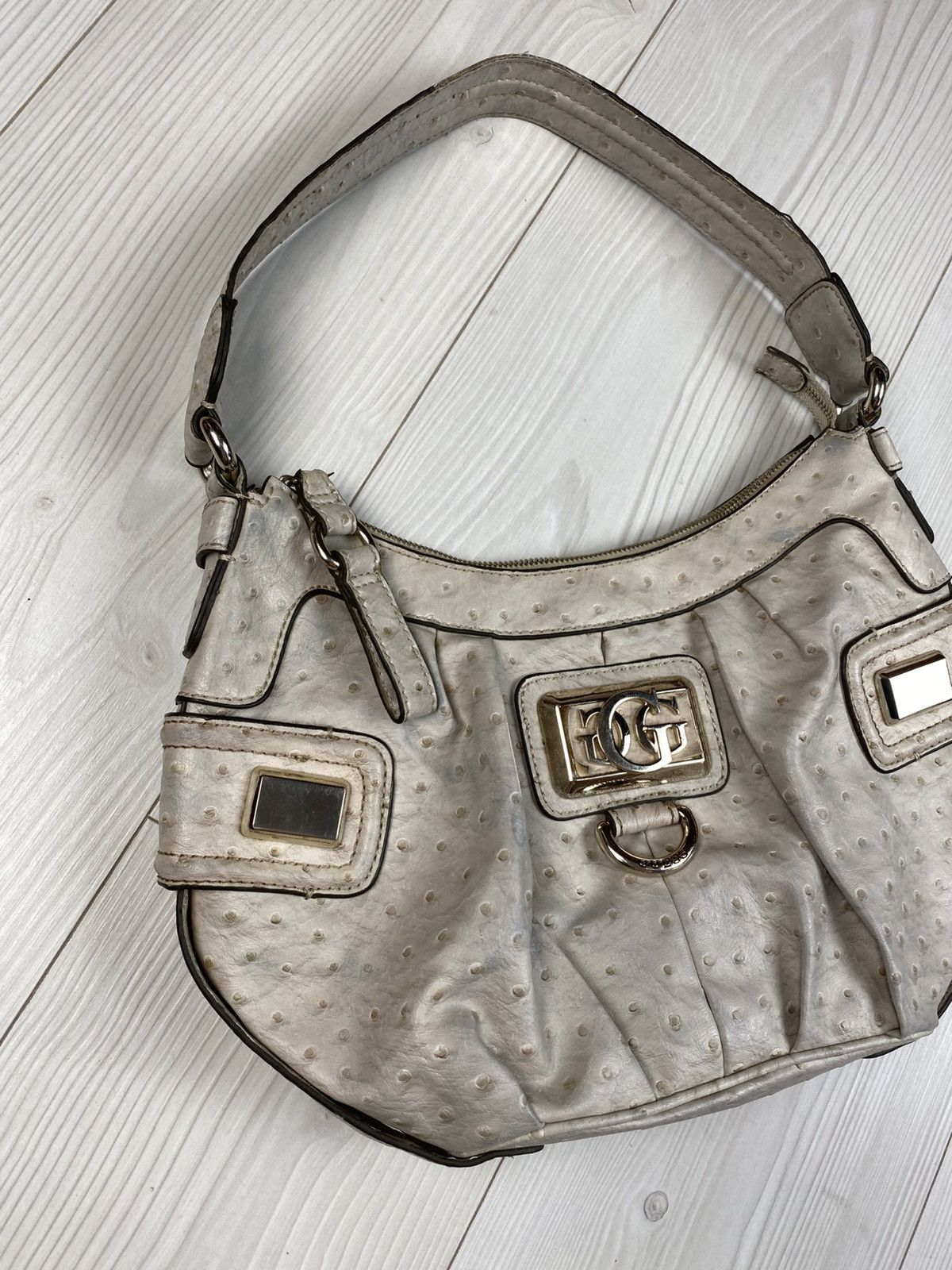 Guess Vintage Ostrich Leather Bag Guess Avant Garde style y2k Size ONE SIZE - 3 Thumbnail
