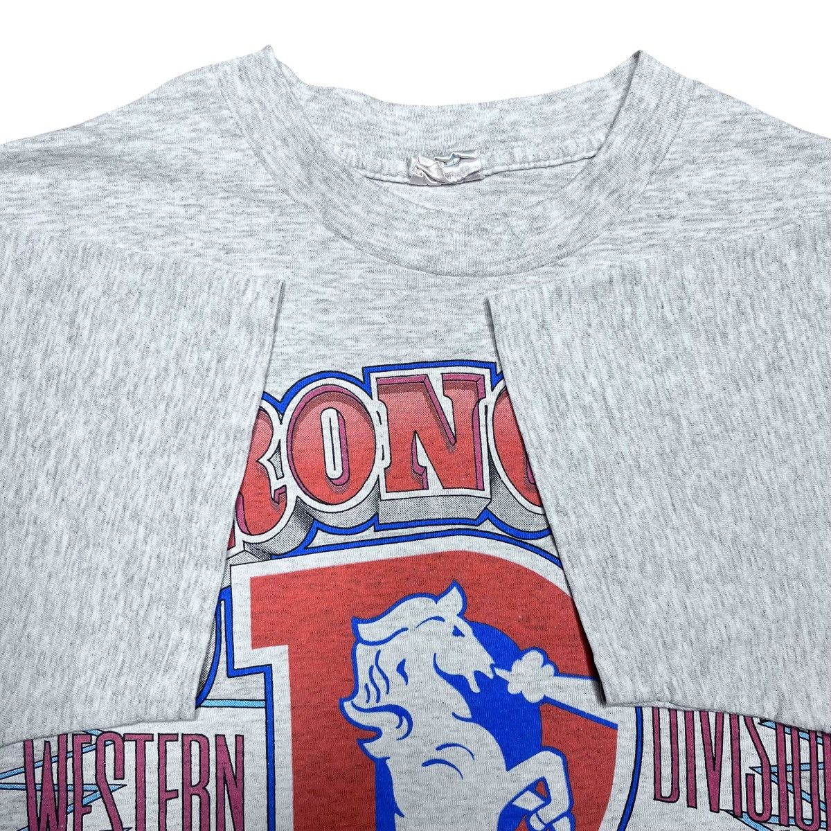 NFL × Vintage Vintage 1996 NFL Denver Broncos Champions Spell Out 3D Tee Size US L / EU 52-54 / 3 - 2 Thumbnail