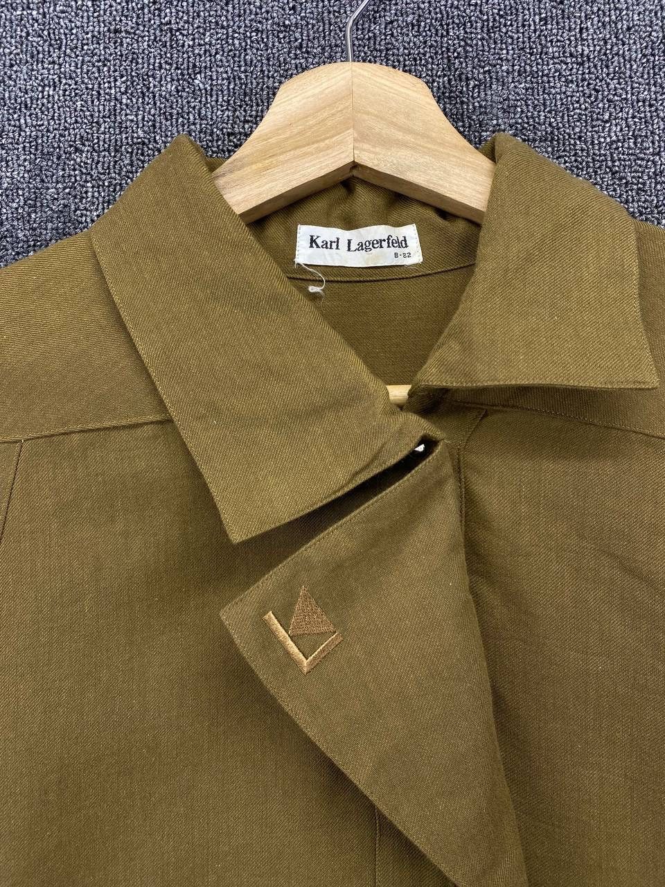 Karl Lagerfeld Vintage Karl Lagerfeld Army Green Blouse Size M / US 6-8 / IT 42-44 - 6 Thumbnail