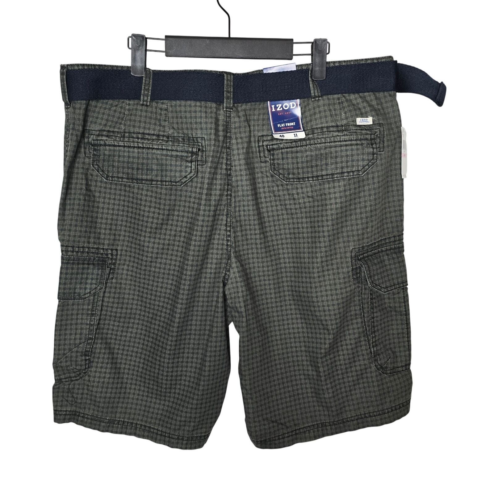 Izod Men's Izod Asphalt Belted Cargo Shorts Size 40W NWT Size US 40 / EU 56 - 7 Thumbnail