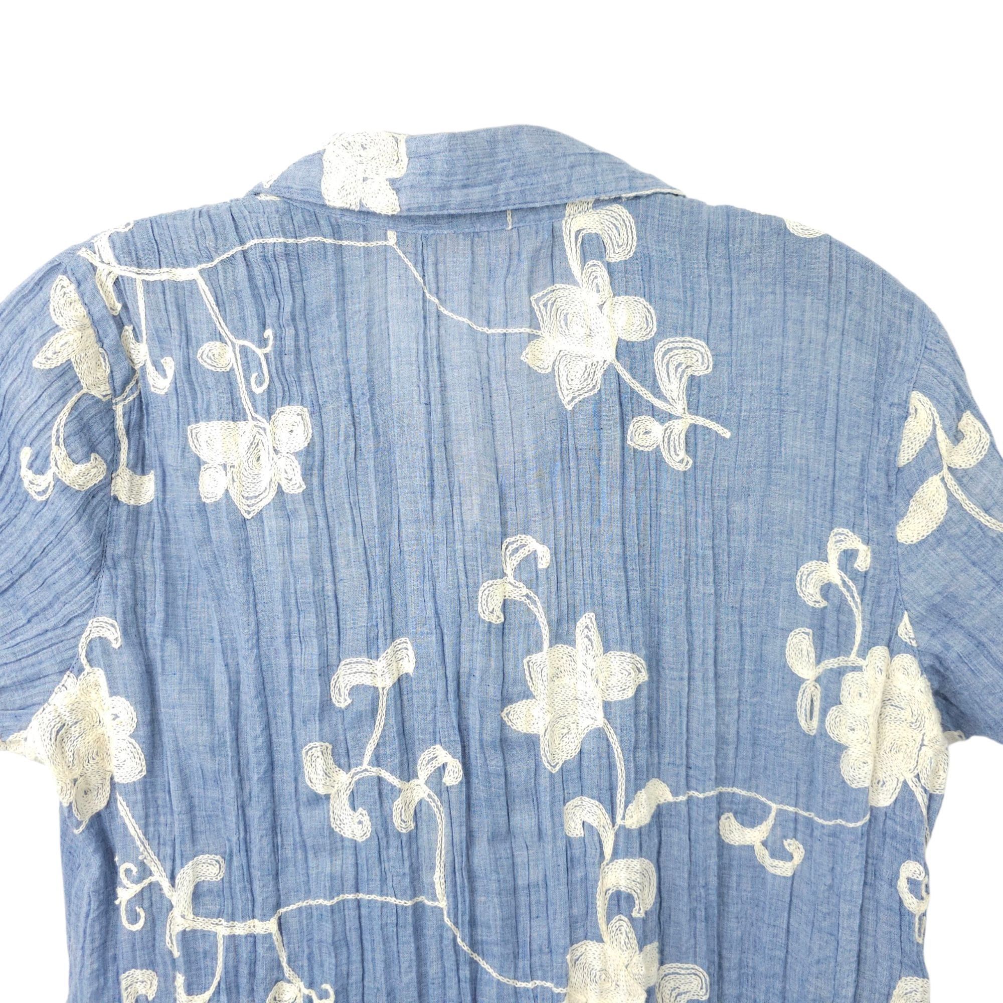 Soft Surroundings Soft Surroundings Pleated Floral Top Womens XS Embroidered Size XS / US 0-2 / IT 36-38 - 13 Thumbnail
