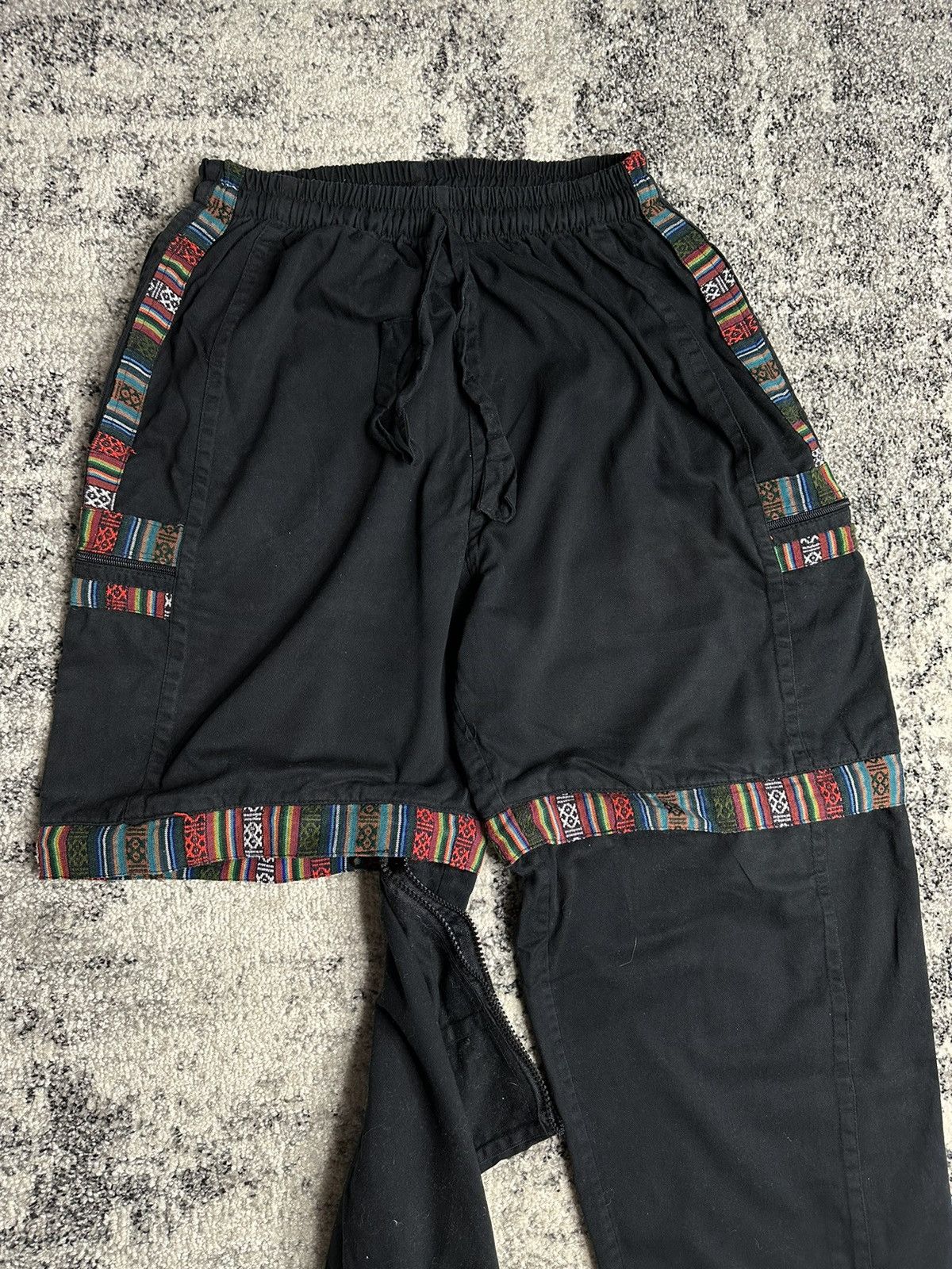 Vintage Vintage StreetWear Japan Style 2 in 1 Pants Shorts Y2k Rare Size US 33 - 5 Thumbnail