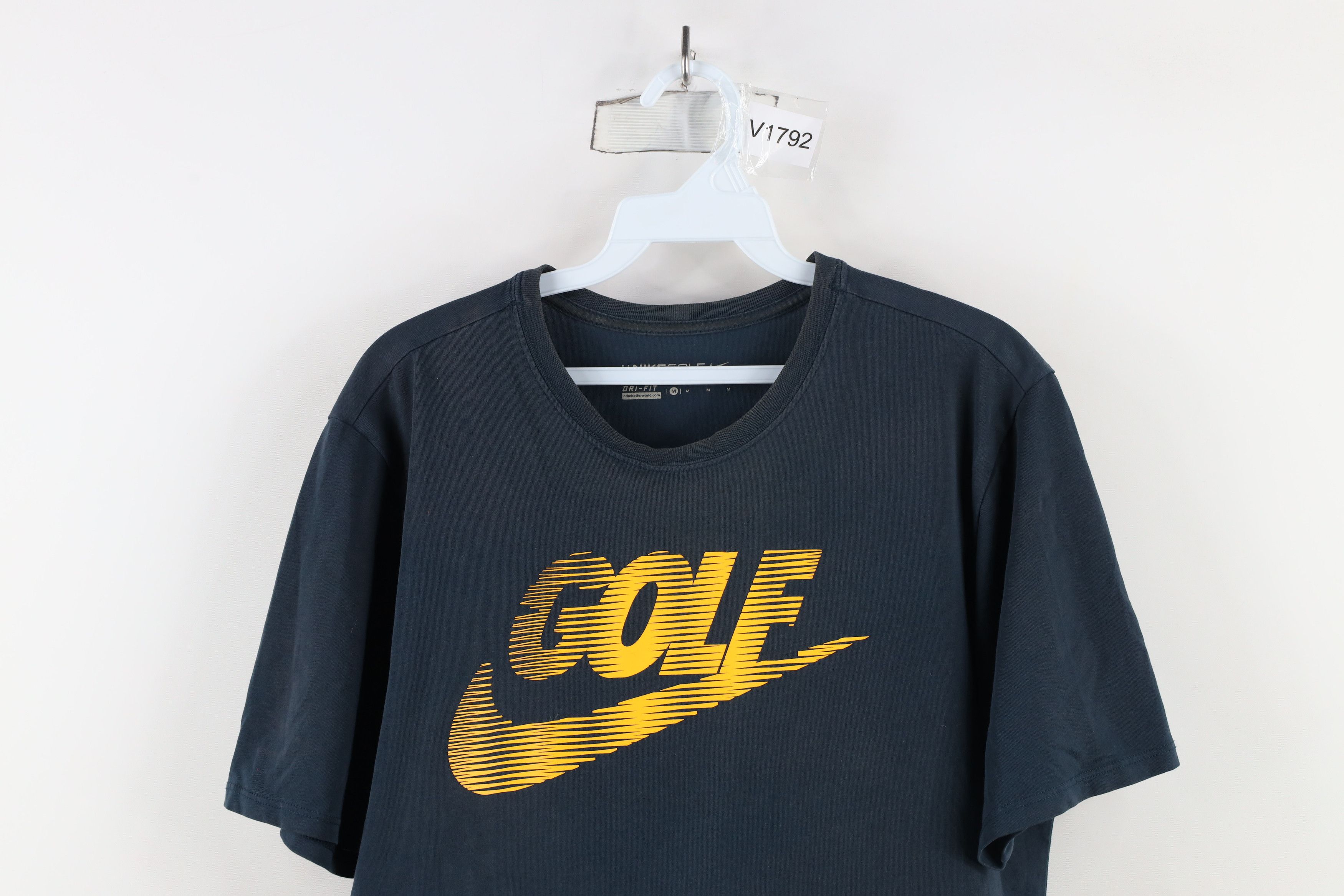 Nike × Vintage Vintage Nike Golf Spell Out Big Swoosh Logo t-Shirt Blue Size US M / EU 48-50 / 2 - 2 Thumbnail