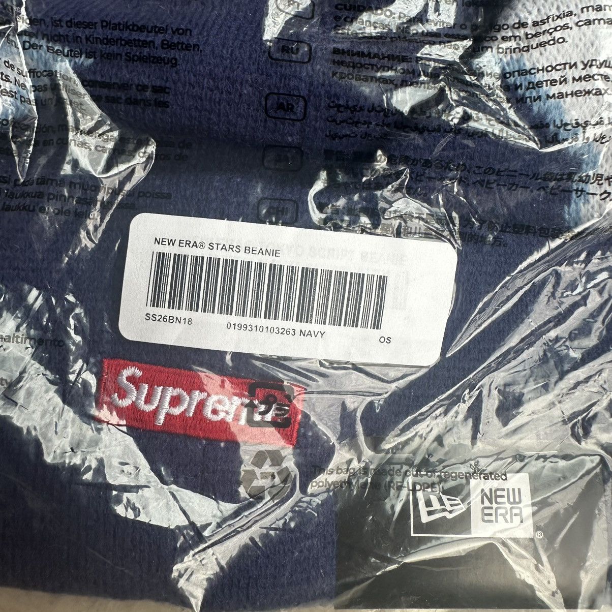 Supreme Supreme New Era Stars Beanie Navy Size ONE SIZE - 3 Thumbnail