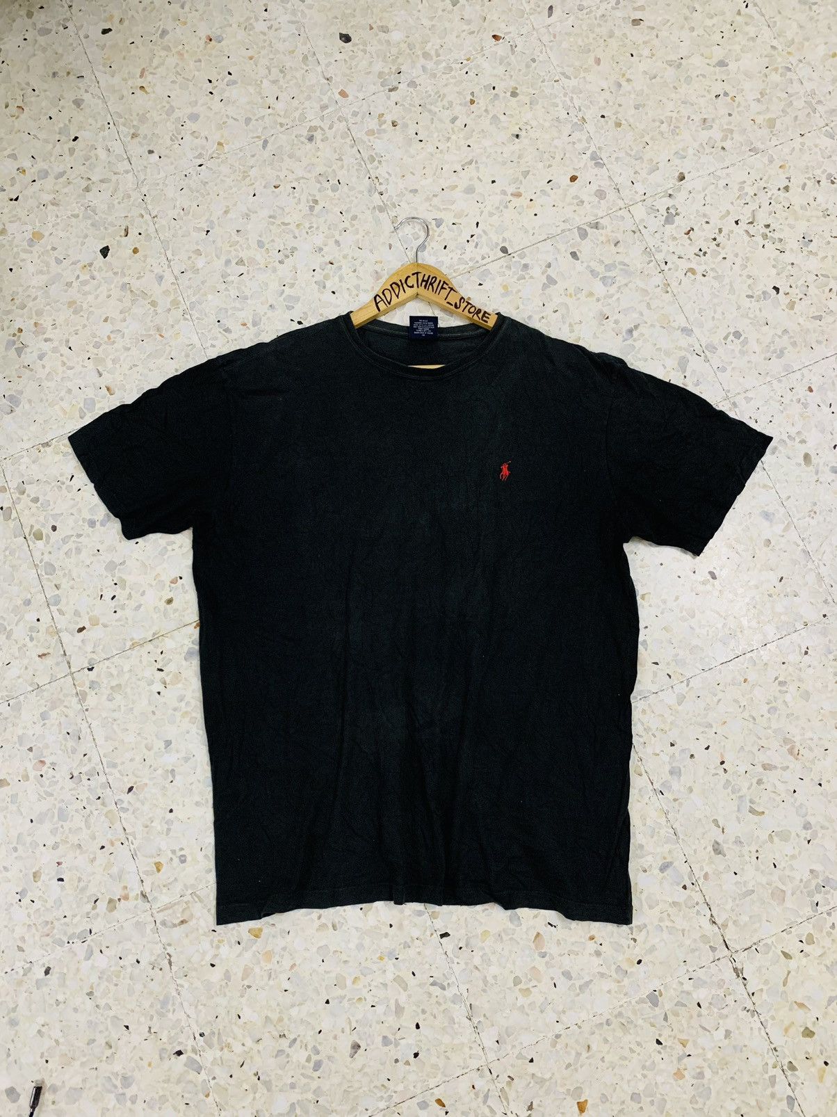 Polo Ralph Lauren POLO RALPH LAUREN EMBROIDERED PLAIN BLACK TEE Size US L / EU 52-54 / 3 - 1 Thumbnail