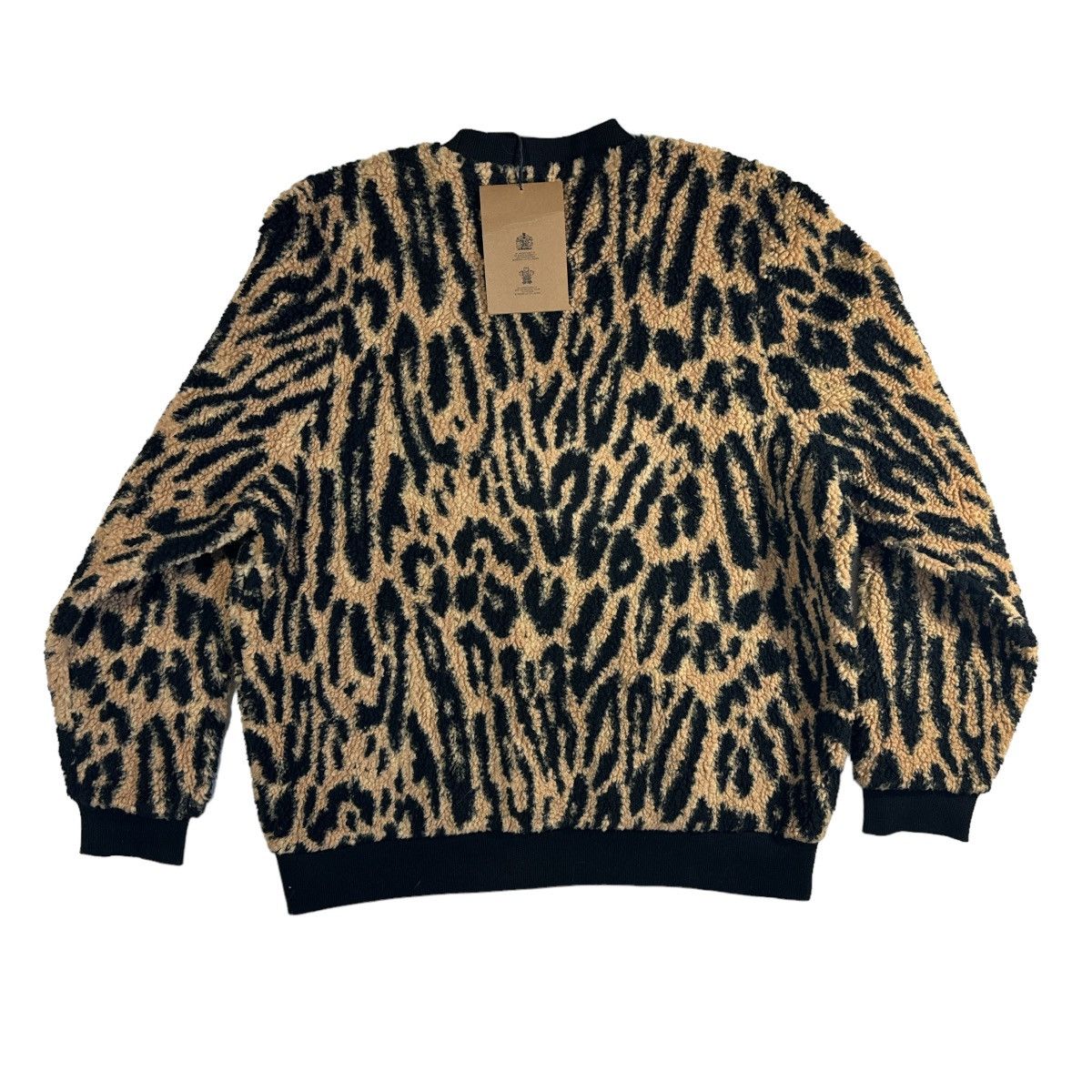 Burberry NWT Burberry Leopard Print Fleece Sweater Size US M / EU 48-50 / 2 - 2 Thumbnail