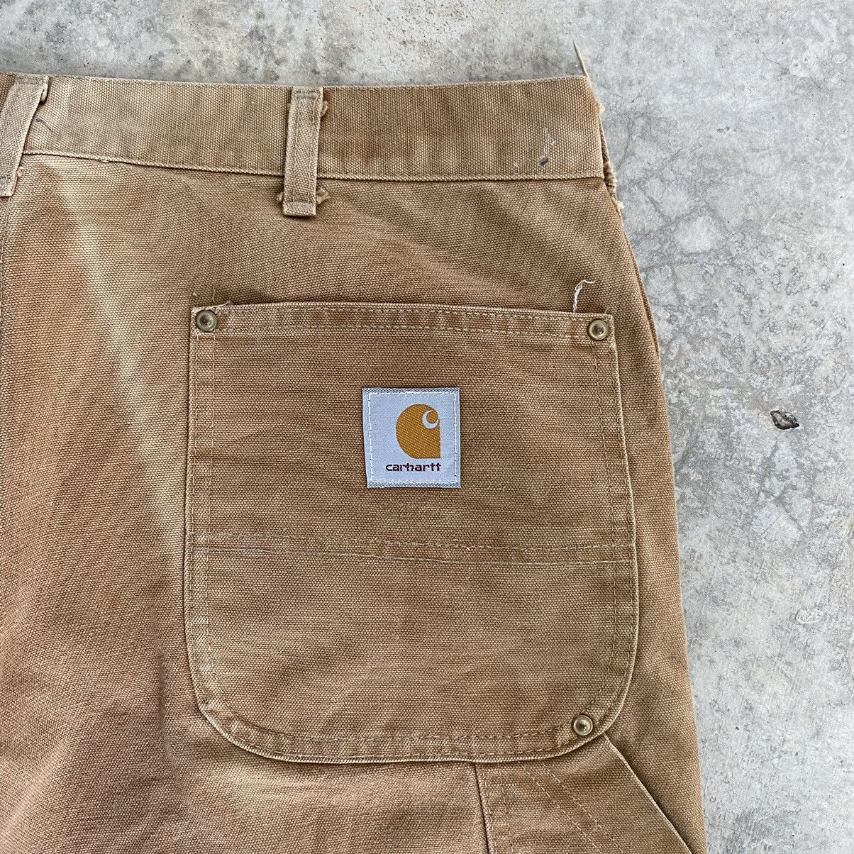 Carhartt VTG Carhartt Double Knee Faded Tan Carpenter Work Pants Size US 38 / EU 54 - 17 Thumbnail