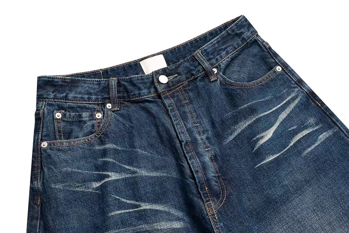 Japanese Brand × Jean Distressed Wide Leg Baggy Denim Jean Size US 35 - 3 Thumbnail