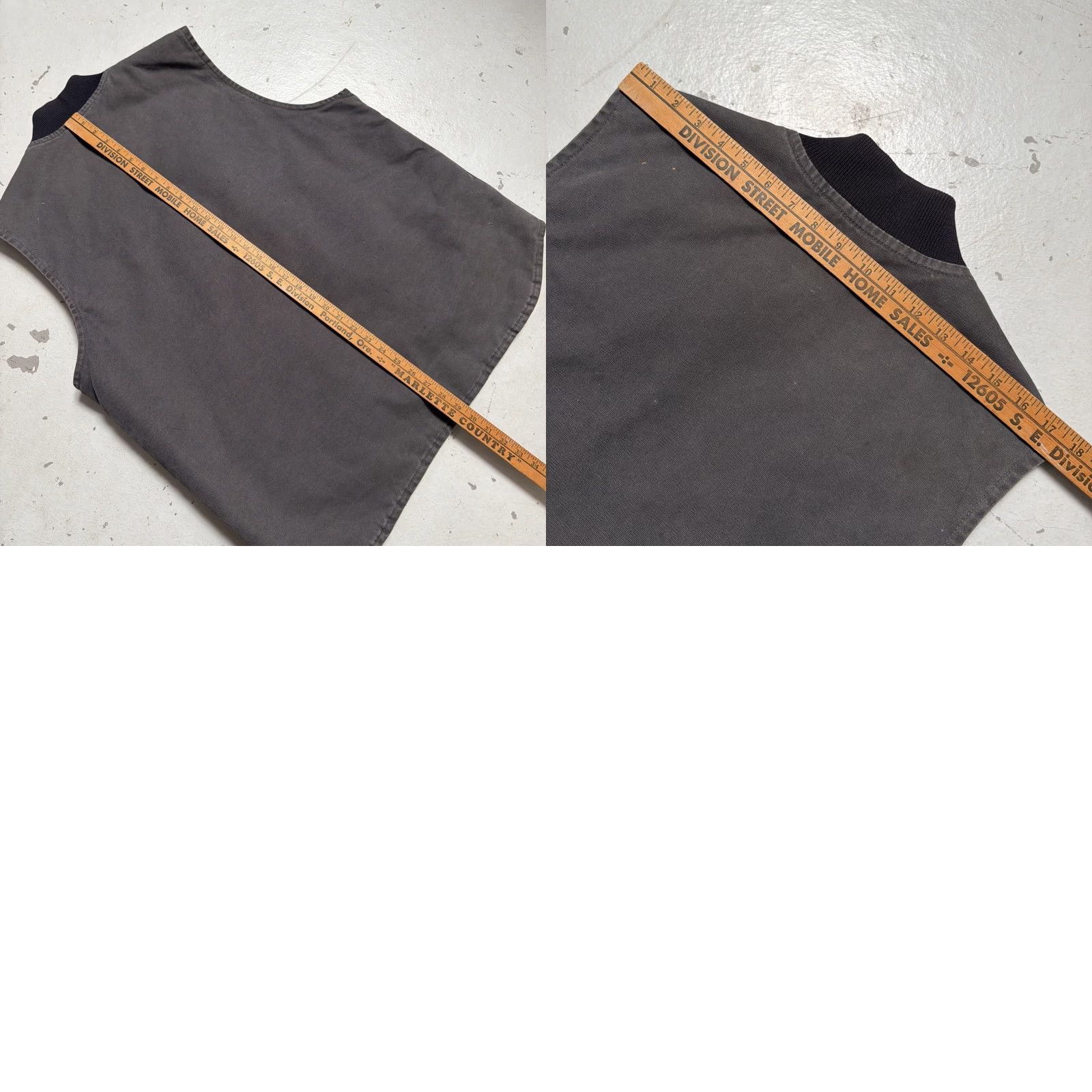 Carhartt VINTAGE Carhartt Vest Canvas Arctic Quilted Lined XL Tall Grey Charcoal Workwear Unisex Adults 90s Y2K Vintage City USA Size US XL / EU 56 / 4 - 8 Thumbnail