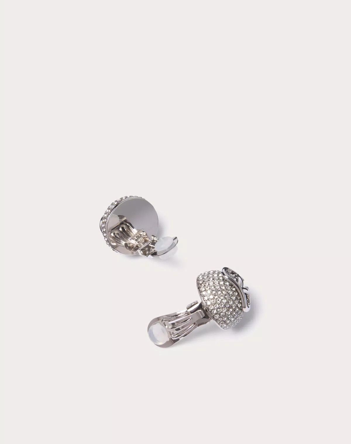 Valentino oc11z0725 Size:OS/Swarovski® Crystal Earrings in Silver Size ONE SIZE - 4 Thumbnail