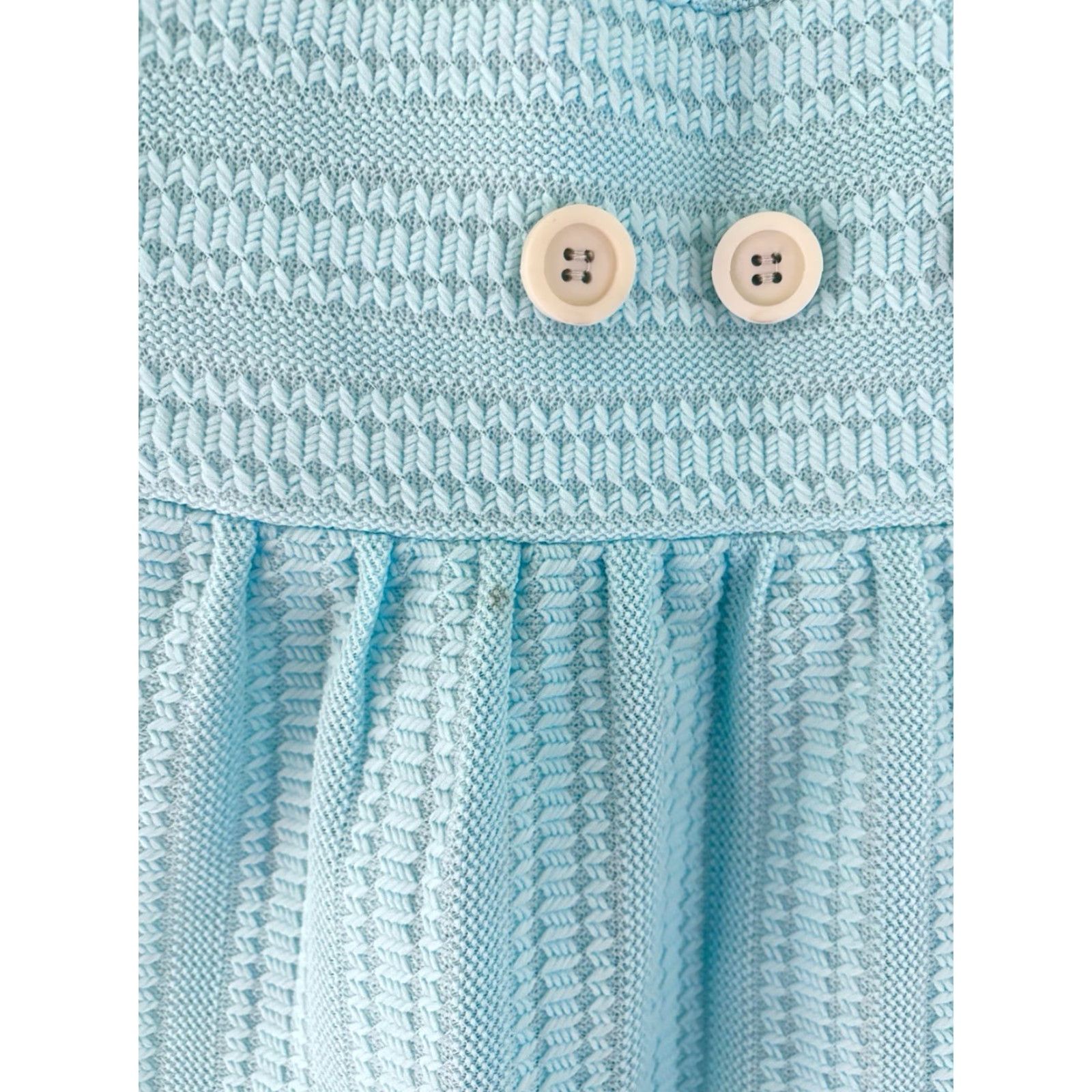 Vintage VINTAGE 60s High Neck Sleeveless Mini Dress Womens Small Deadstock NWOT Sky Blue 32" Long 16.5" Across Dress Mini Womens Size S / US 4 / IT 40 - 4 Thumbnail