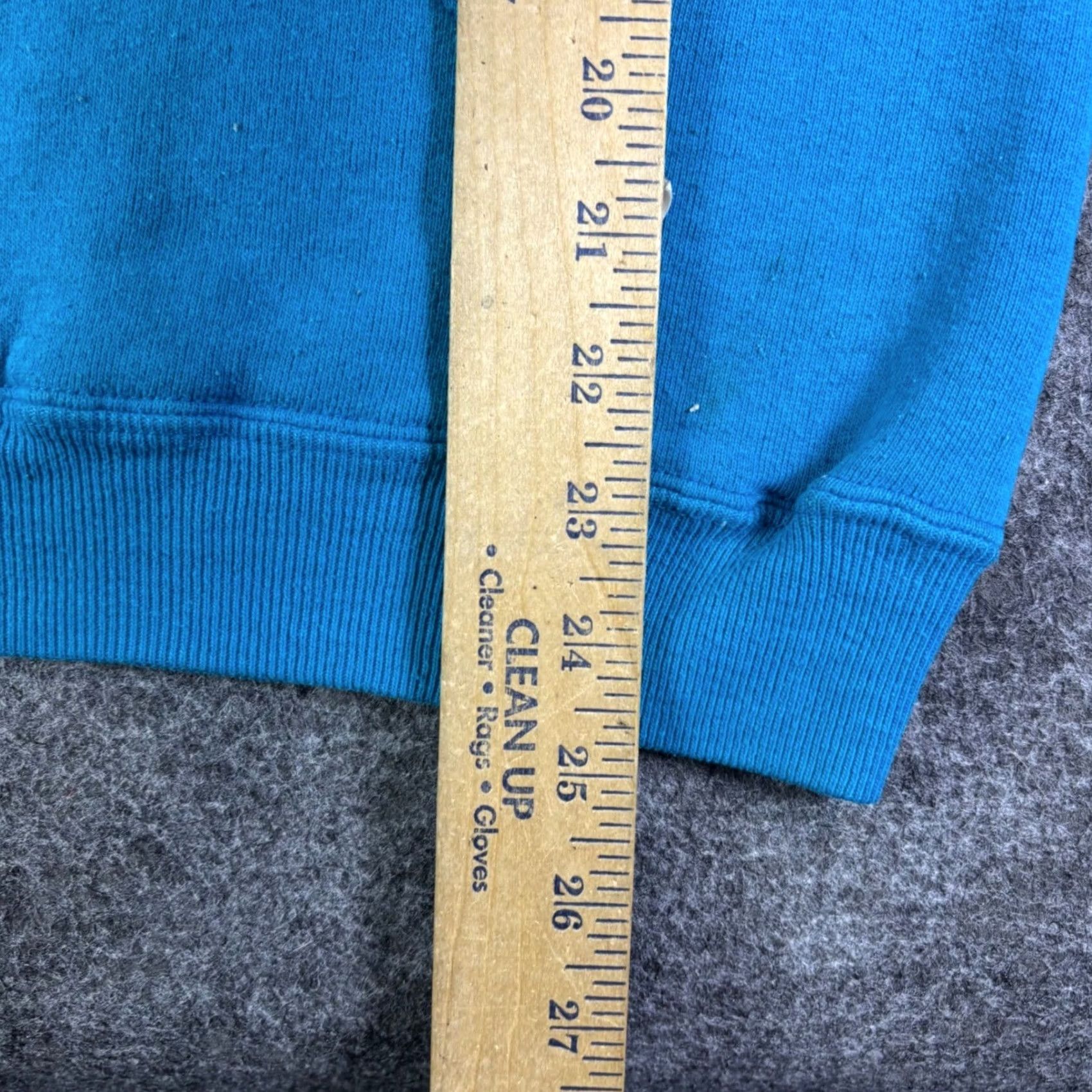 Vintage VINTAGE Pullover Hoodie Turquoise Blue Sweatshirt Mens M Lined Hood Size US M / EU 48-50 / 2 - 4 Thumbnail