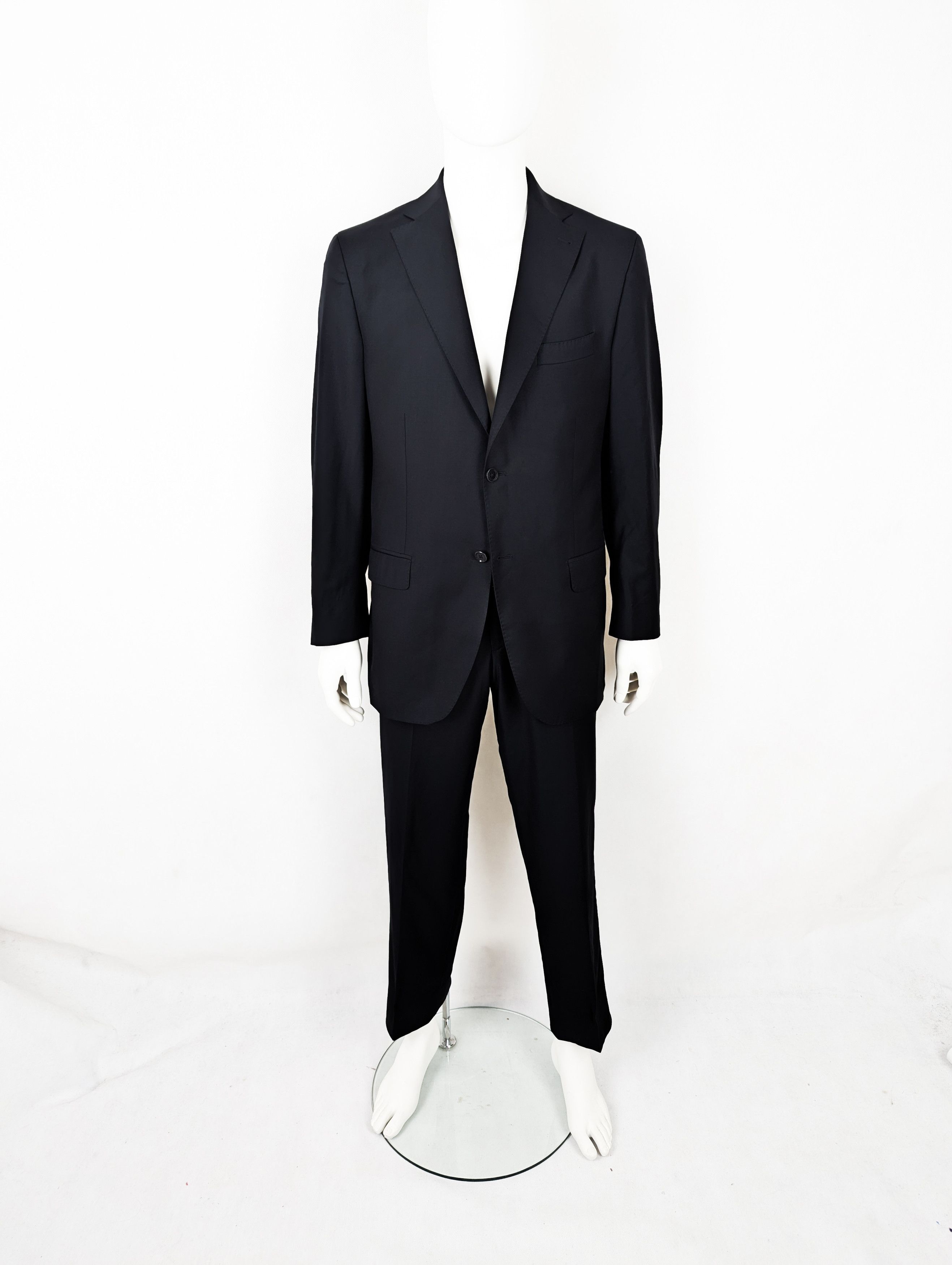 Loro Piana Loro Piana black suit Size 52R - 1 Thumbnail