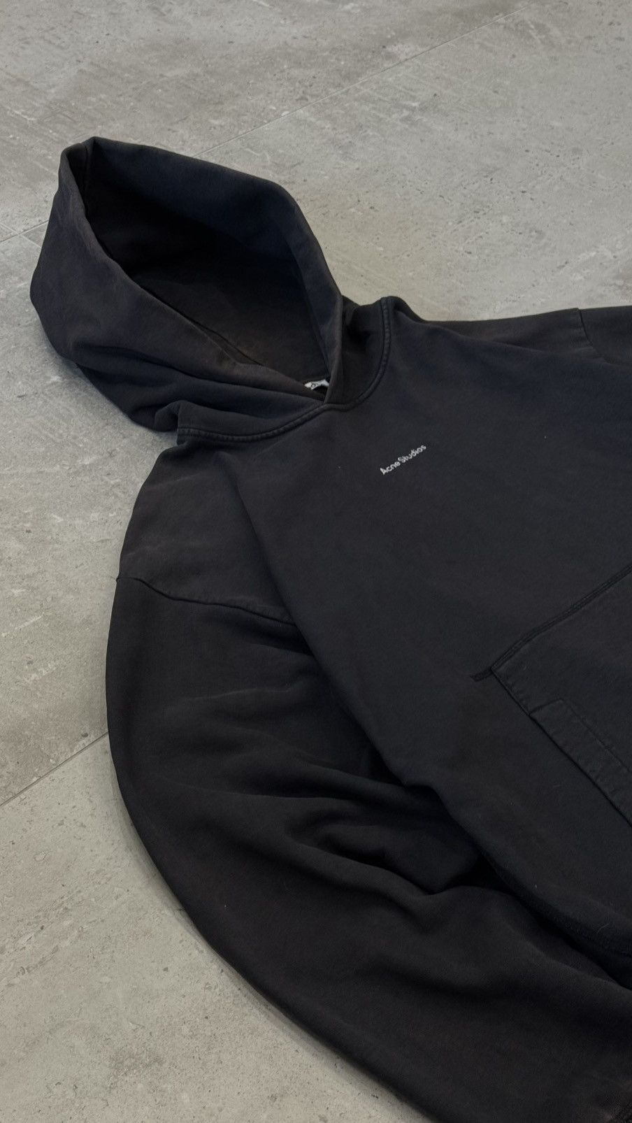 Acne Studios Acne Studios Grey Logo Hoodie Size US S / EU 44-46 / 1 - 3 Thumbnail