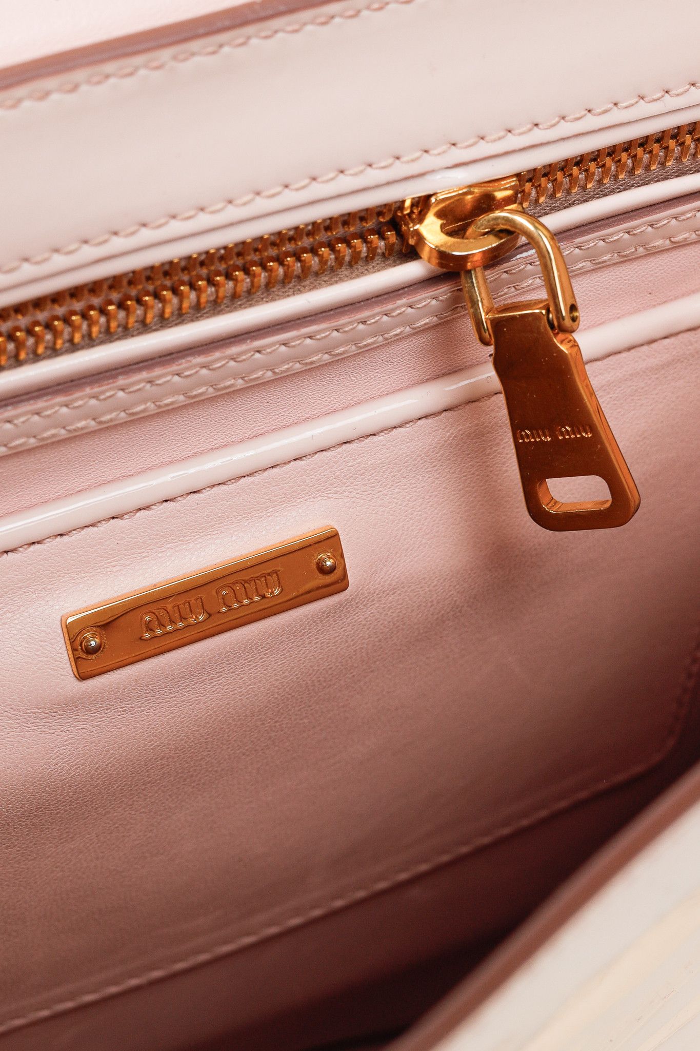 Miu Miu Miu Miu Gemma Vernice Leather Top-Handle Flap Bag Size ONE SIZE - 12 Thumbnail
