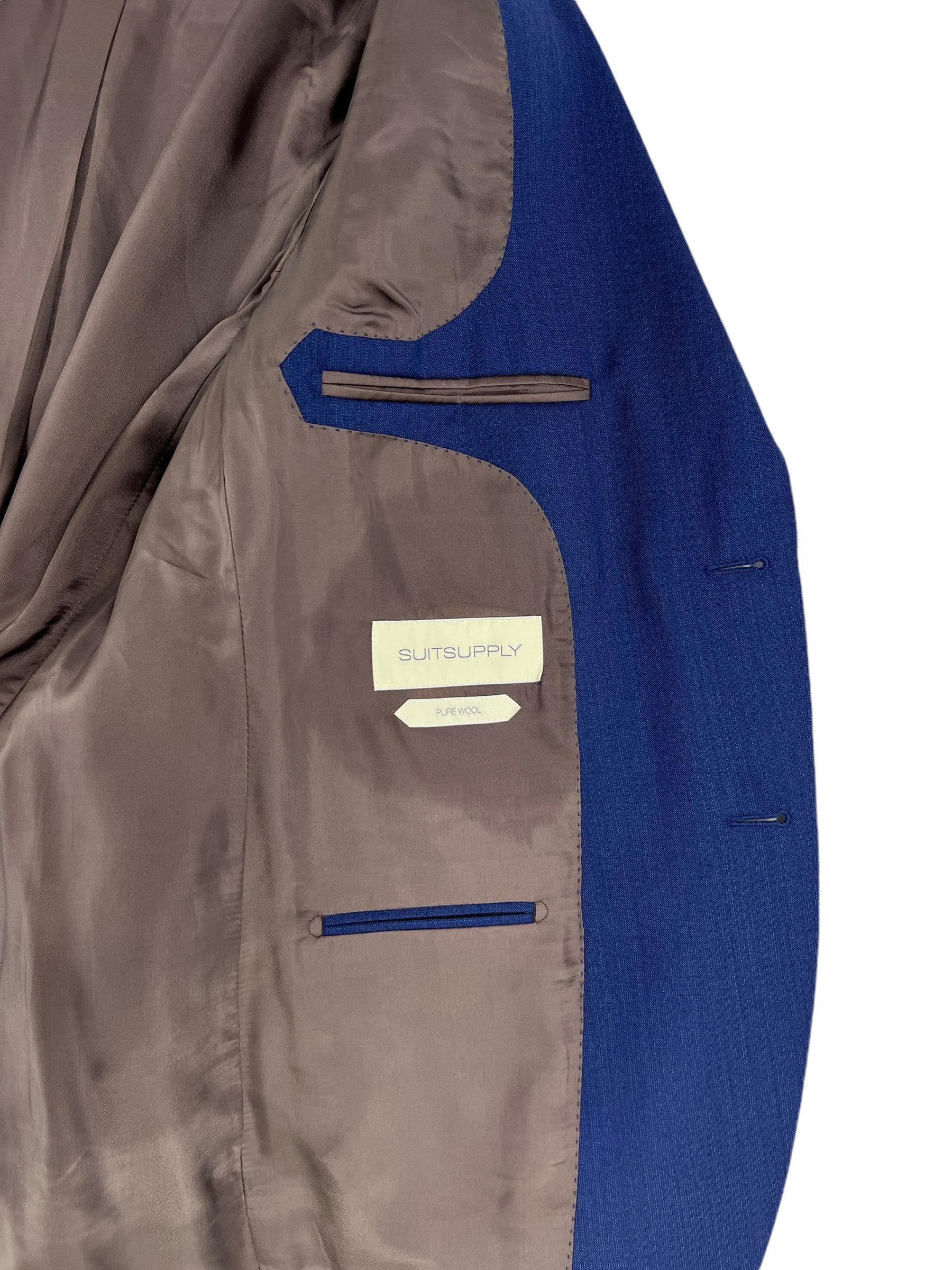 Suitsupply Lazio Wool Formal Blazer Waistcoat Suit EU:26; UK/US:42S Size 42S - 10 Thumbnail