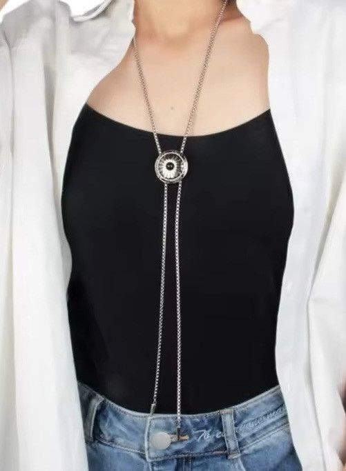 Cowboy Equipment × Vintage Metal Round Flower Bolo Tie Size ONE SIZE - 7 Thumbnail