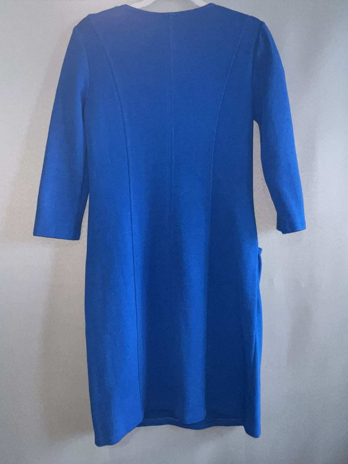 Boden Boden Blue Ottoman Ribbed Shift Dress Size 4R Size S / US 4 / IT 40 - 2 Thumbnail