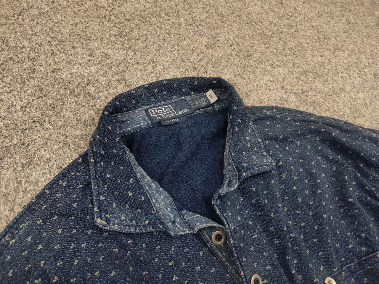 Polo Ralph Lauren Vintage RRL Polo Ralph Lauren Indigo Pocket Jersey Shirt Size US XL / EU 56 / 4 - 9 Thumbnail