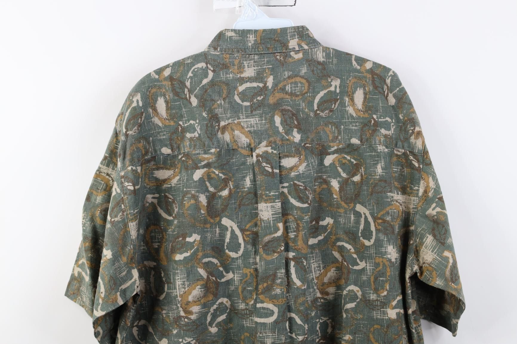 Vintage Vintage 90s Streetwear Baggy Abstract Paisley Button Shirt Size US M / EU 48-50 / 2 - 9 Thumbnail