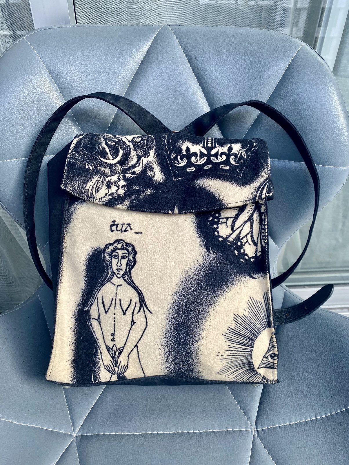 🔥Sick🔥Very Rare vintage Junior Gaultier Printed Bagpack