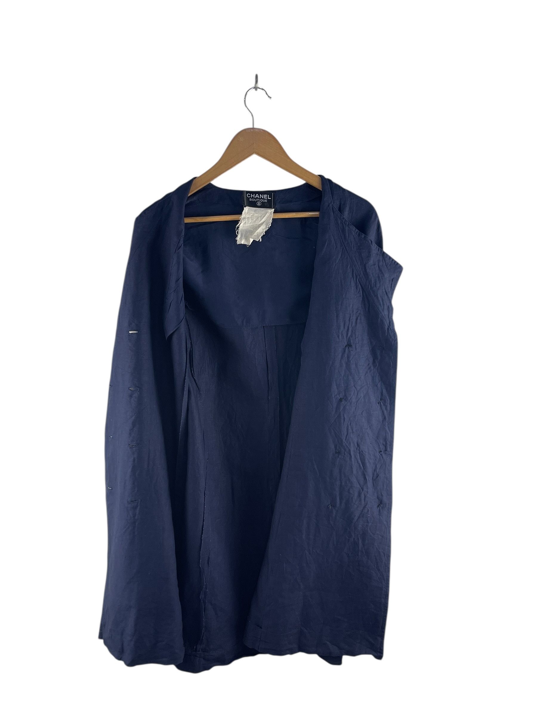 Chanel Vintage Chanel Boutique Navy Double-Breasted Dress Size US XS / EU 42 / 0 - 4 Thumbnail